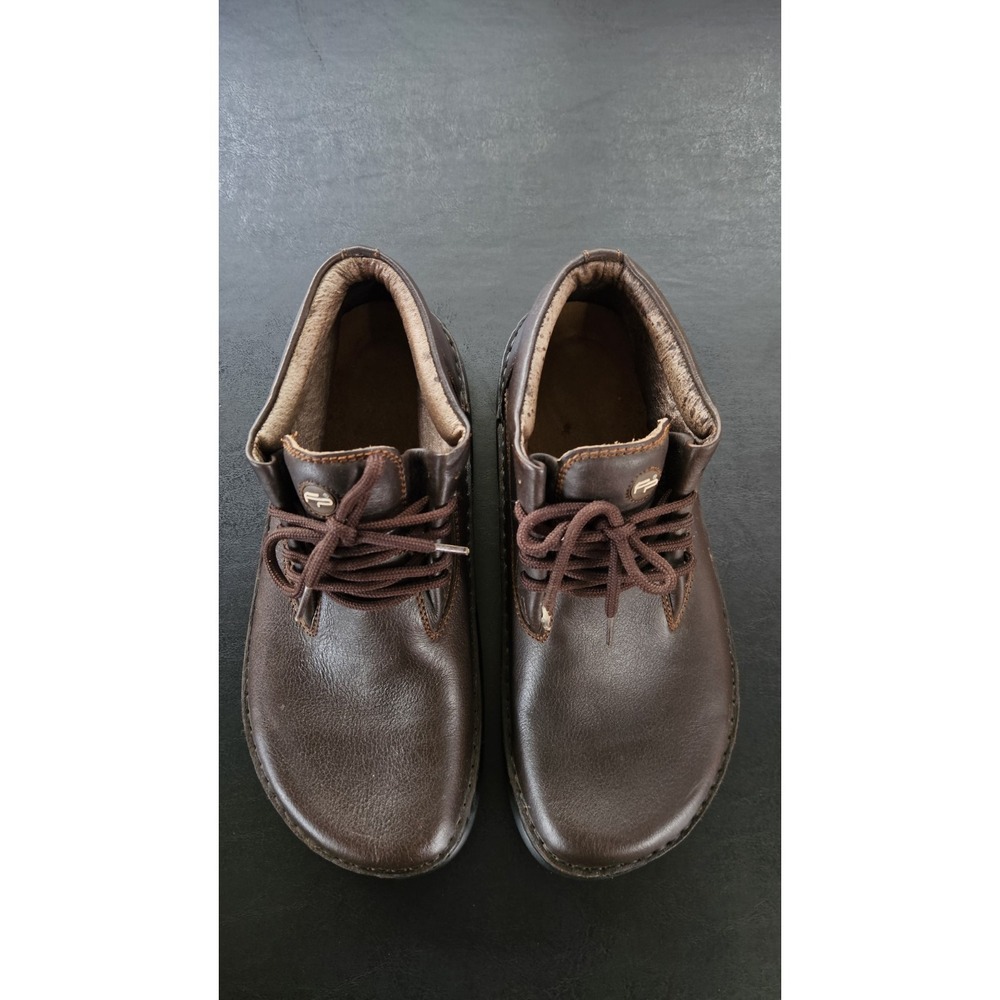 Footprints by Birkenstock MEMPHIS Mens 10 43 Brown Leather Chukka Lace Up Boots - Picture 3 of 15